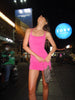 Hotpink strap dress